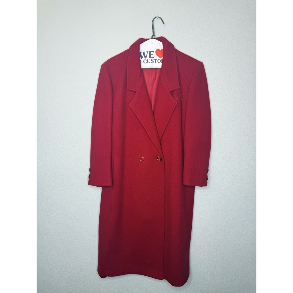 Vintage Donnybrook Women's Wool Blend Trench Coat Made USA Size 14 Dry Cleaned!